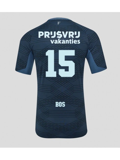 Feyenoord Jordan Bos #15 Replika Borta Kläder 2025-26 Kortärmad Feyenoord Jordan Bos #15 Replika Borta Kläder 2025-26 Kortärmad